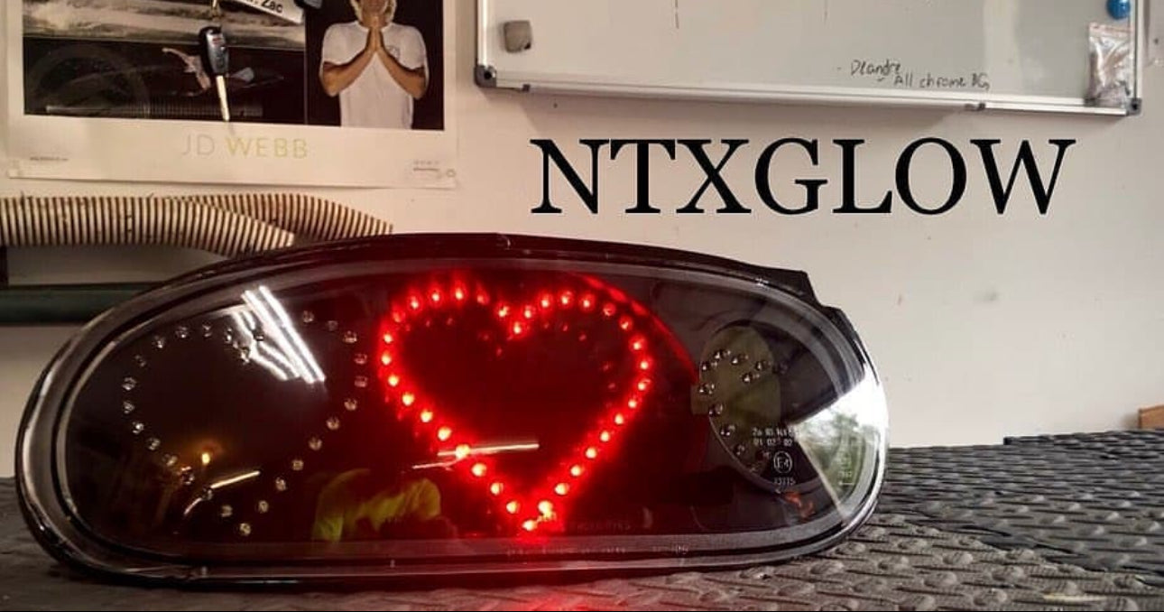 NTXGlow Heart Tail Lights (1990-1997 Na Miata)